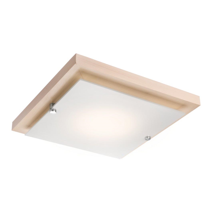 Plafonnier 1xE27/60W/230V hêtre - certifié FSC