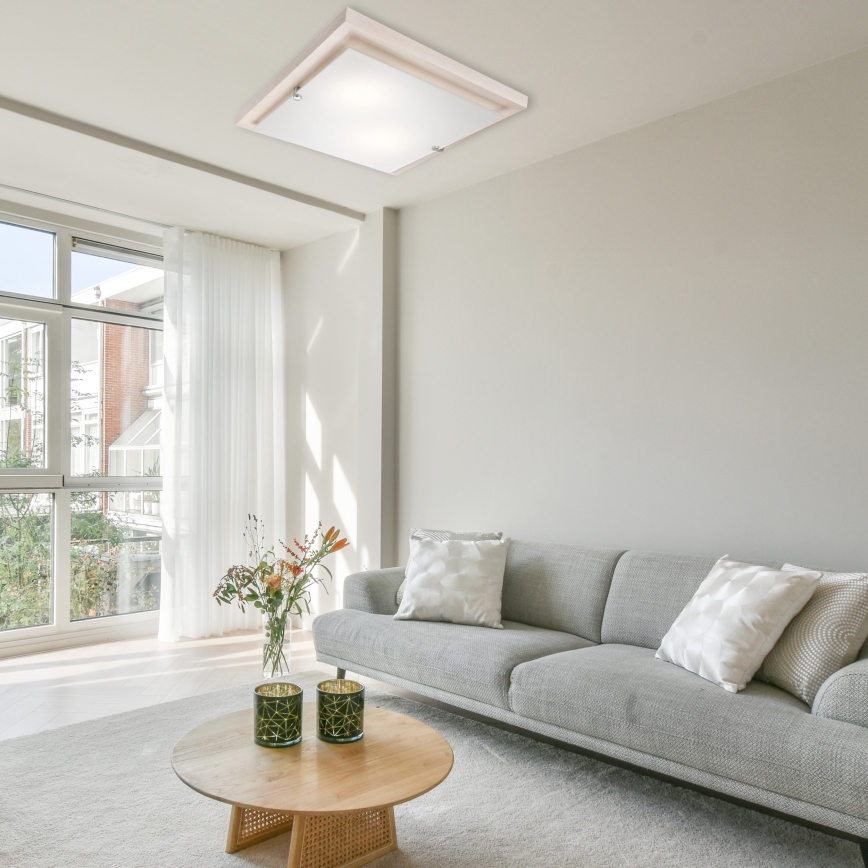 Plafonnier 1xE27/60W/230V en hêtre