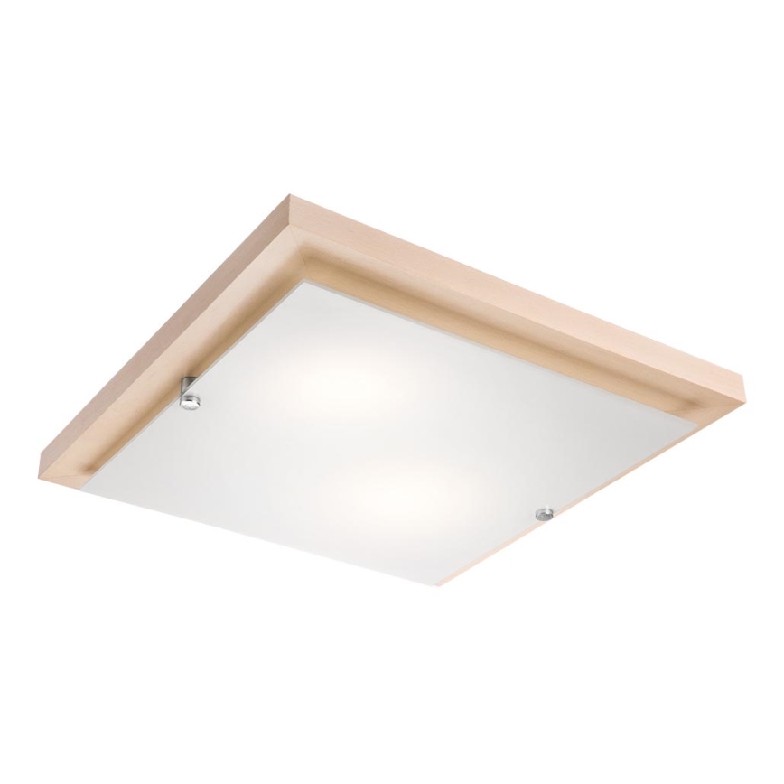 Plafonnier 1xLED/24W/230V hêtre - certifié FSC