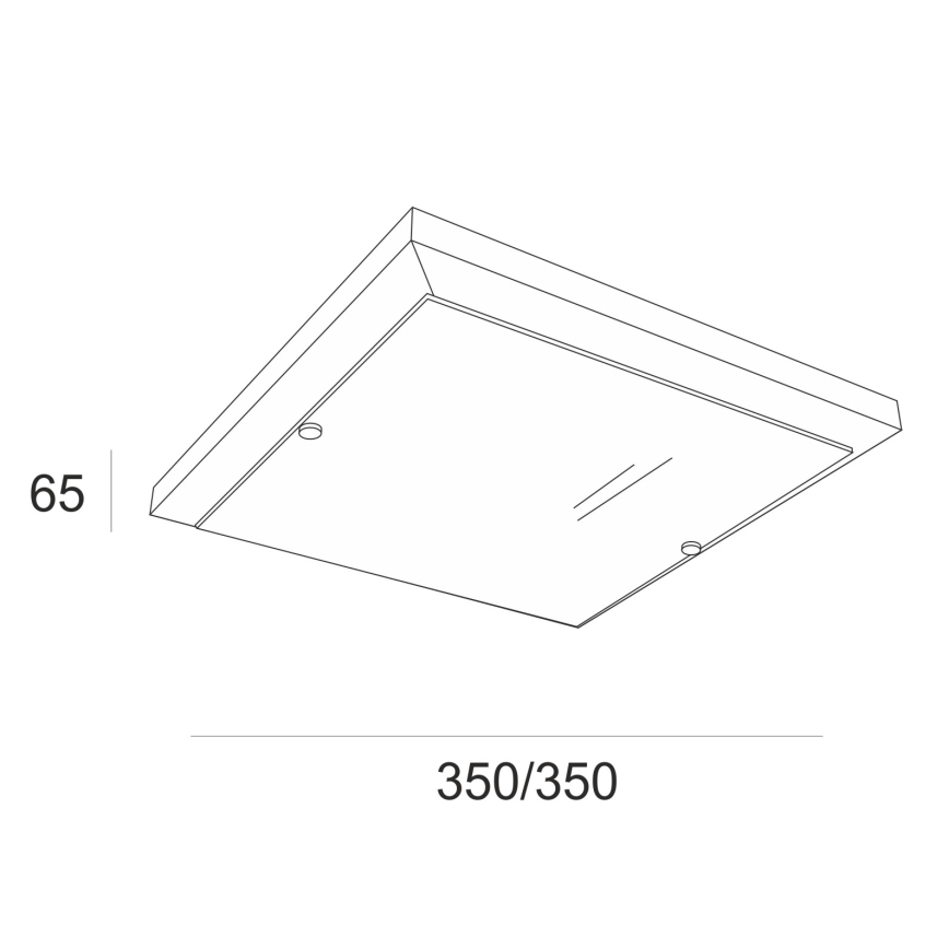 Plafonnier 2xE27/60W/230V hêtre - certifié FSC