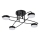 Plafonnier 4xLED/7W/230V 3000-6000K d. 60 cm noir