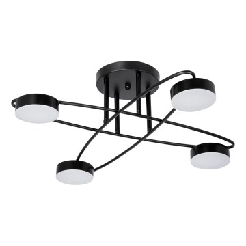 Plafonnier 4xLED/7W/230V noir