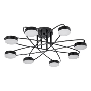 Plafonnier 8xLED/7W/230V noir