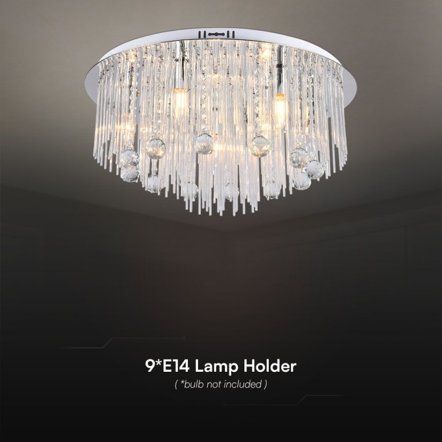 Plafonnier 9xE14/40W/230V d. 60 cm