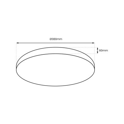 Plafonnier à intensité variable ALLISTER LED/36W/230V 3000-6000K + Télécommande