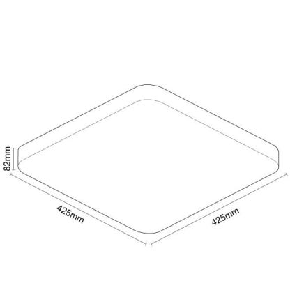 Plafonnier à intensité variable avec commande vocale OPAL LED/48W/230V 2700-6500K blanc + Télécommande
