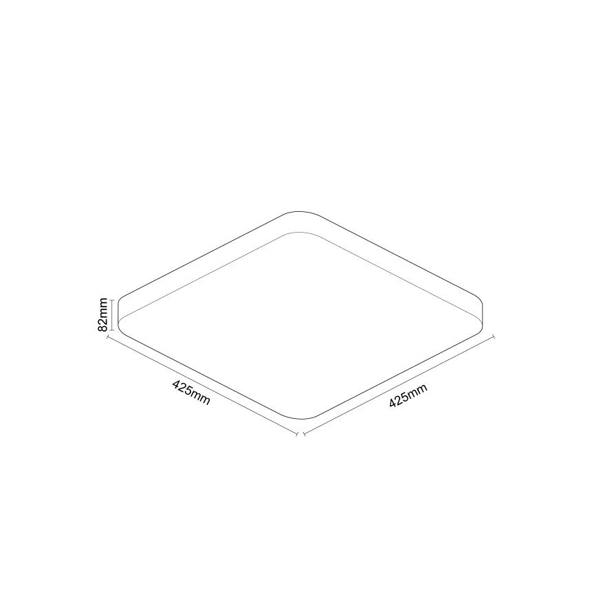 Plafonnier à intensité variable avec commande vocale OPAL LED/48W/230V 2700-6500K blanc + Télécommande