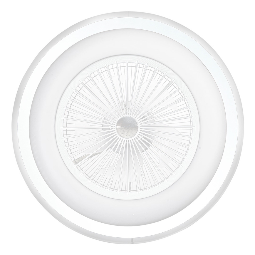 Plafonnier à intensité variable avec un ventilateur ZONDA LED/48W/230V 3000-6000K blanc + télécommande