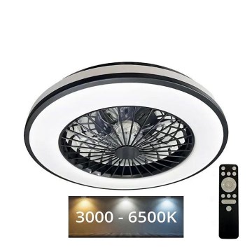 Plafonnier à intensité variable avec ventilateur OPAL LED/48W/230V 3000-6500K + télécommande
