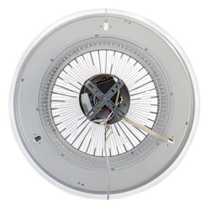 Plafonnier à intensité variable avec ventilateur ZEPHYR LED/48W/230V 3000-6000K doré + Télécommande