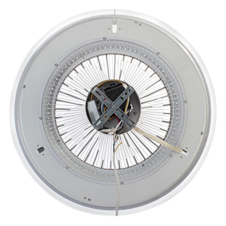 Plafonnier à intensité variable avec ventilateur ZEPHYR LED/48W/230V 3000-6000K doré + Télécommande