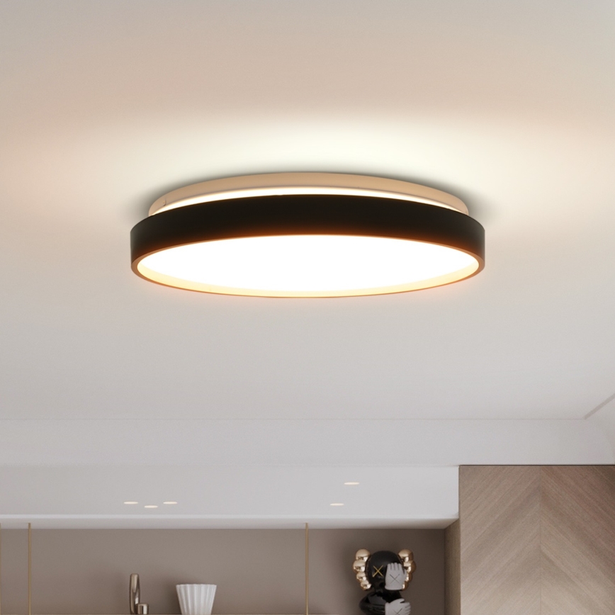 Plafonnier à intensité variable CALA LED/48W/230V 3000-6500K noir/doré + télécommande