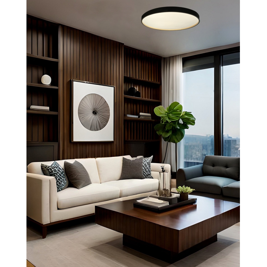Plafonnier à intensité variable EBRO LED/36W/230V 2700-6500K d. 50 cm + télécommande