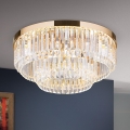 Plafonnier à intensité variable en cristal PRISM LED/80W/230V d. 55 cm 24K doré