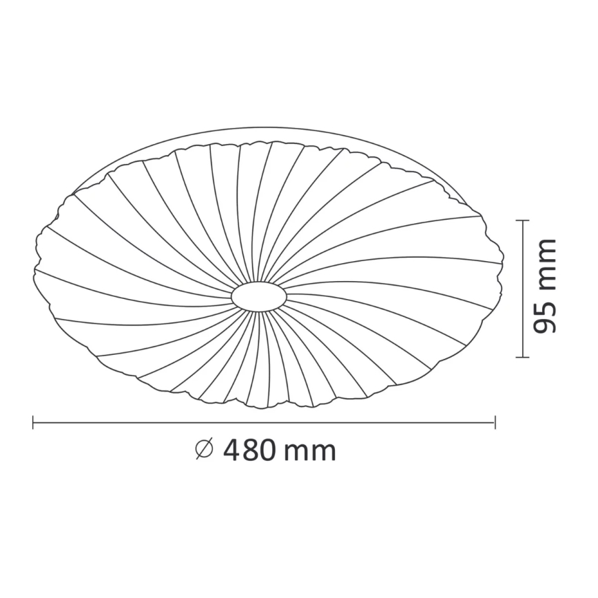 Plafonnier à intensité variable FLOWER LED/36W/230V + télécommande
