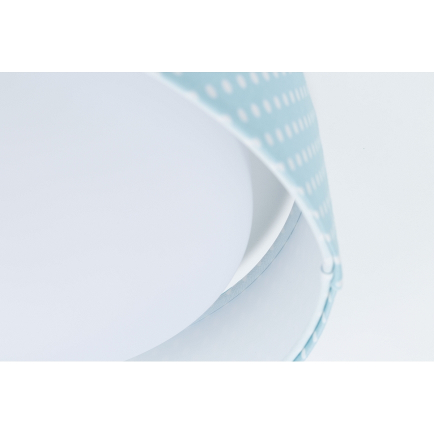 Plafonnier enfant à intensité variable SMART GALAXY KIDS LED/24W/230V 3000-6500K points turquoise/blanc + télécommande