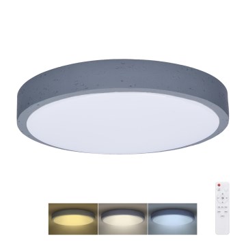 Plafonnier à intensité variable GREY LED/60W/230V 3000-6500K gris d. 49 cm + télécommande
