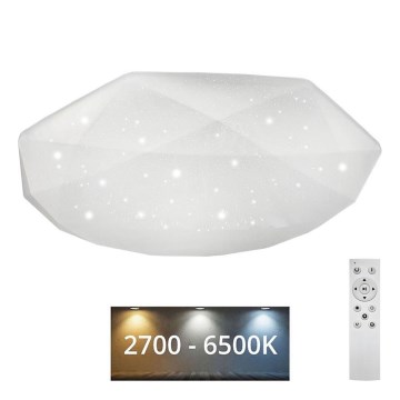 Plafonnier à intensité variable INDUS LED/60W/230V 2700-6500K d. 58 cm + télécommande