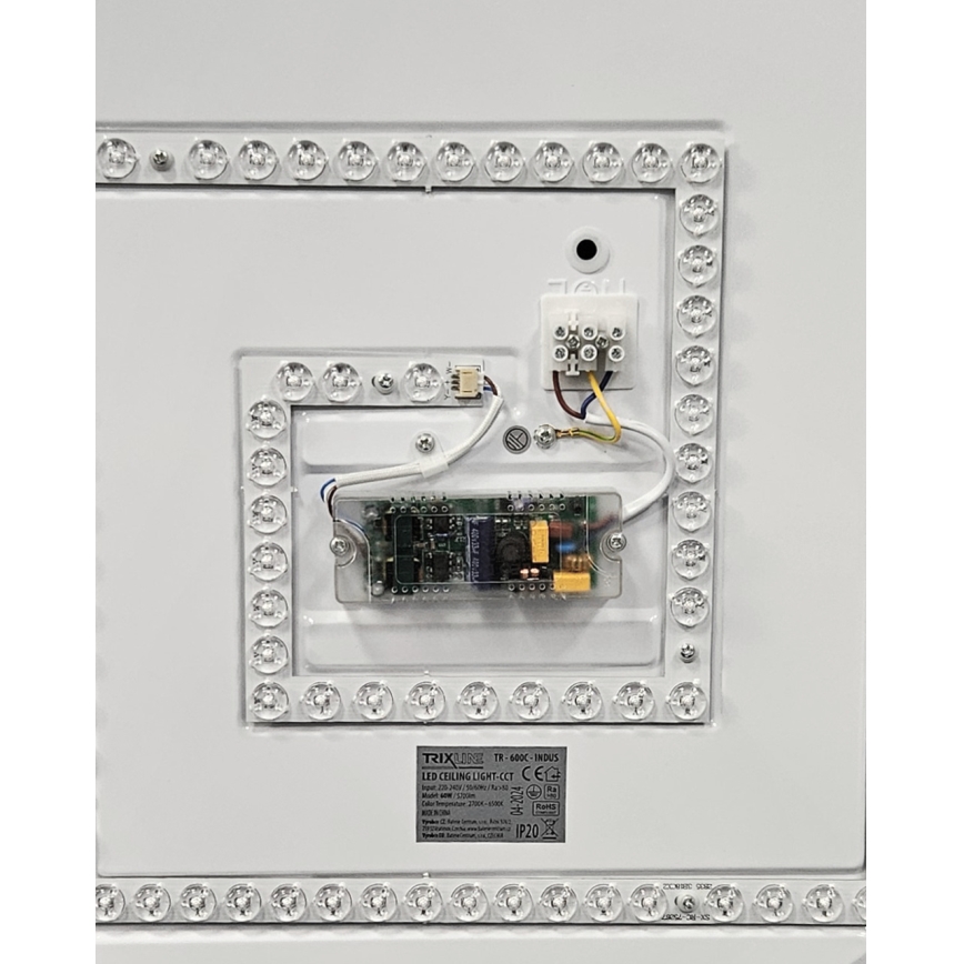 Plafonnier à intensité variable INDUS LED/60W/230V 2700-6500K d. 58 cm + télécommande