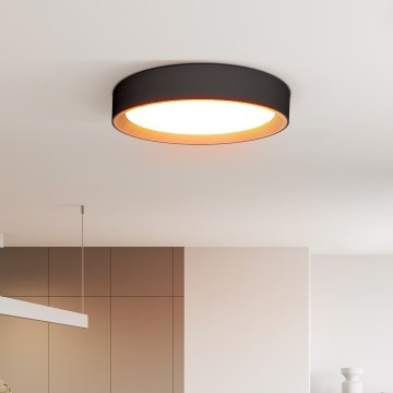 Plafonnier à intensité variable LARIOS LED/48W/230V 3000-6500K d. 39 cm noir + télécommande