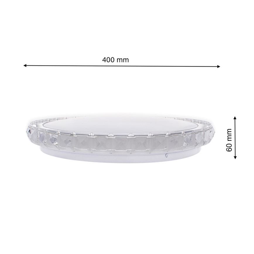 Plafonnier à intensité variable LAYLA avec télécommande 1xLED/26W/230V
