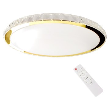 Plafonnier à intensité variable LAYLA LED/50W/230V 3000/4000/6000K doré + Télécommande