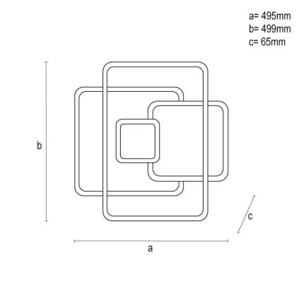 Plafonnier à intensité variable LED/110W/230V 3000-6500K blanc + télécommande