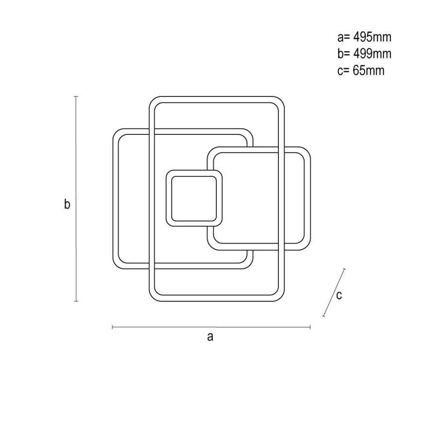Plafonnier à intensité variable LED/110W/230V 3000-6500K blanc + télécommande