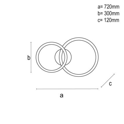 Plafonnier à intensité variable LED/110W/230V 3000-6500K + télécommande