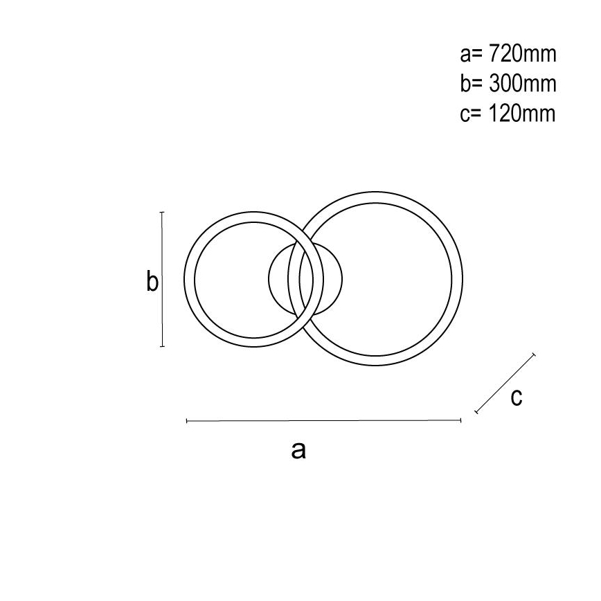 Plafonnier à intensité variable LED/110W/230V 3000-6500K + télécommande