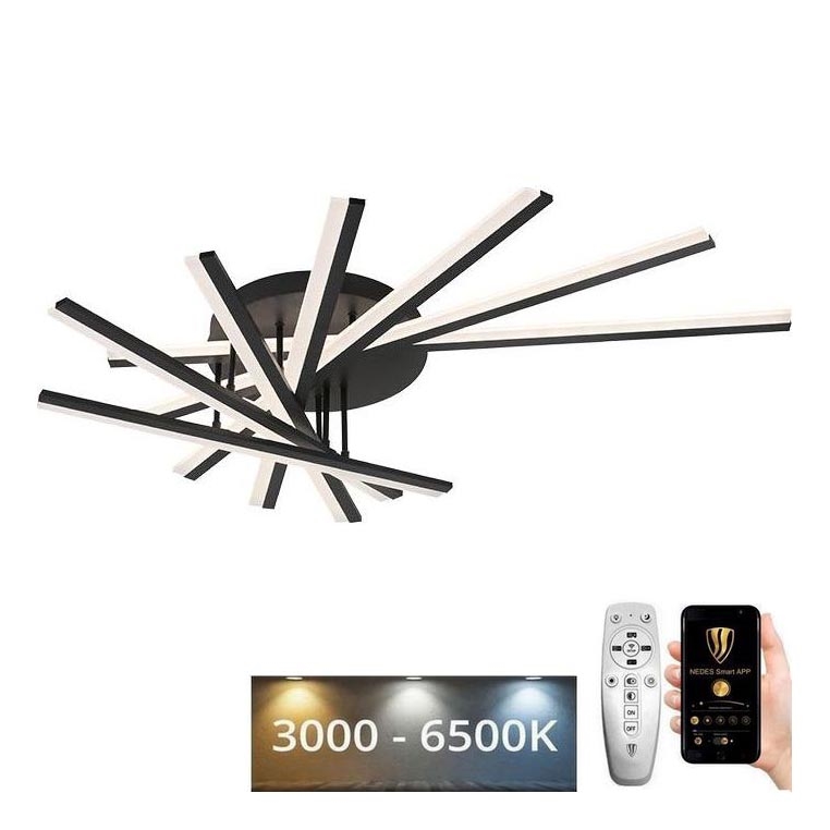 Plafonnier à intensité variable LED/120W/230V 3000-6500K + télécommande