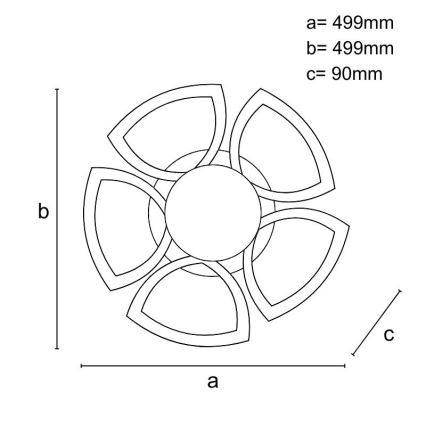 Plafonnier à intensité variable LED/145W/230V 3000-6500K + télécommande
