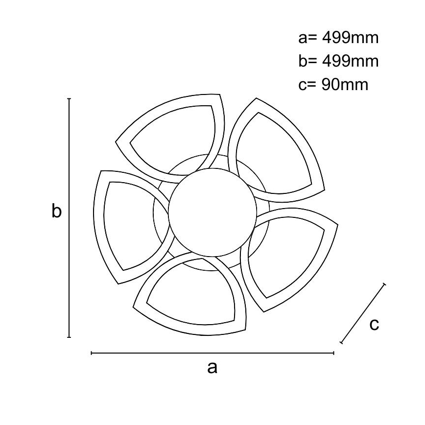 Plafonnier à intensité variable LED/145W/230V 3000-6500K + télécommande