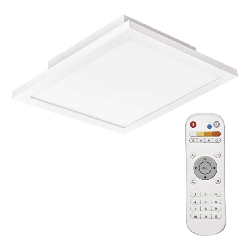 Plafonnier à intensité variable LED/20W/230V + télécommande carré 2700K-6000K