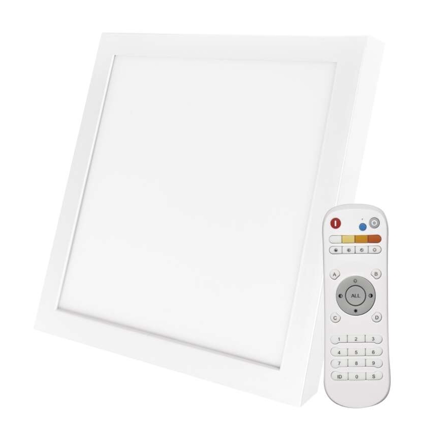 Plafonnier à intensité variable LED/20W/230V + télécommande carré 2700K-6000K