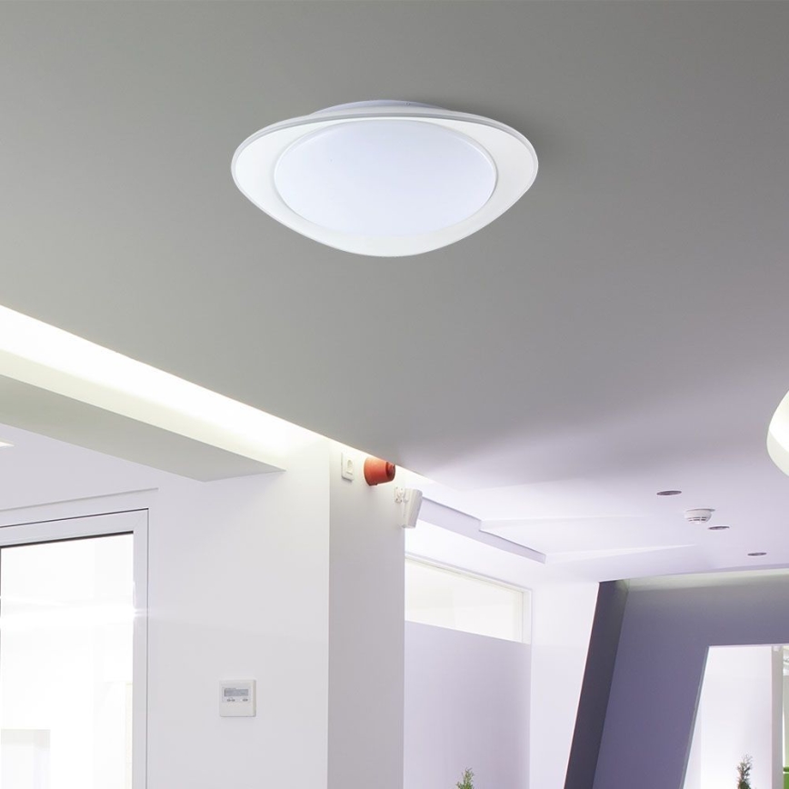 Plafonnier à intensité variable LED/40W/230V 3000-6500K 45 cm blanc + télécommande
