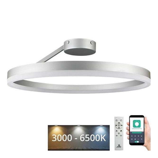 Plafonnier à intensité variable LED/40W/230V 3000-6500K chrome mat + télécommande