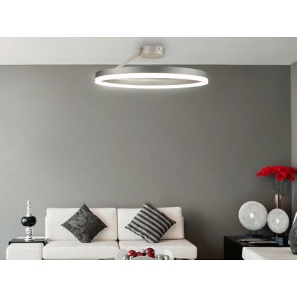 Plafonnier à intensité variable LED/40W/230V 3000-6500K chrome mat + télécommande