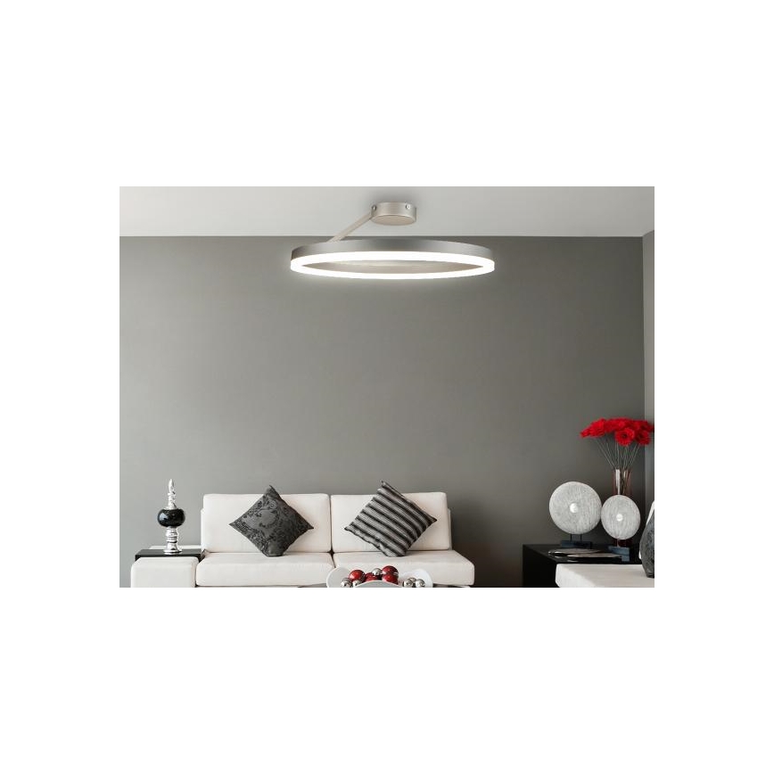 Plafonnier à intensité variable LED/40W/230V 3000-6500K chrome mat + télécommande