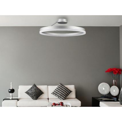 Plafonnier à intensité variable LED/40W/230V 3000-6500K chrome mat + télécommande