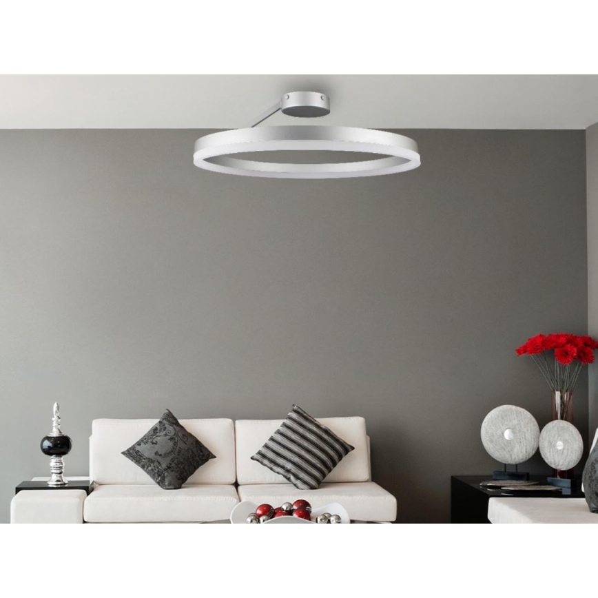 Plafonnier à intensité variable LED/40W/230V 3000-6500K chrome mat + télécommande