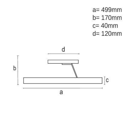 Plafonnier à intensité variable LED/40W/230V 3000-6500K chrome mat + télécommande