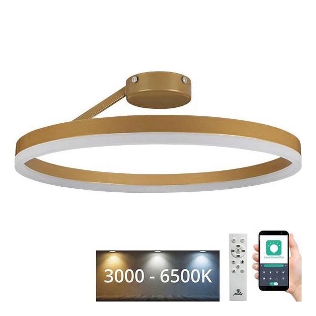 Plafonnier à intensité variable LED/40W/230V 3000-6500K doré + télécommande