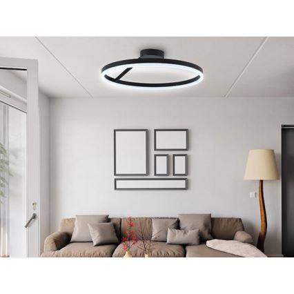 Plafonnier à intensité variable LED/40W/230V 3000-6500K noir + télécommande