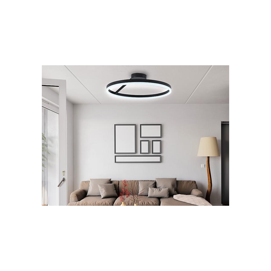 Plafonnier à intensité variable LED/40W/230V 3000-6500K noir + télécommande