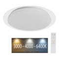 Plafonnier à intensité variable LED/40W/230V 3000K/4000K/6500K d. 46,5 cm + Télécommande