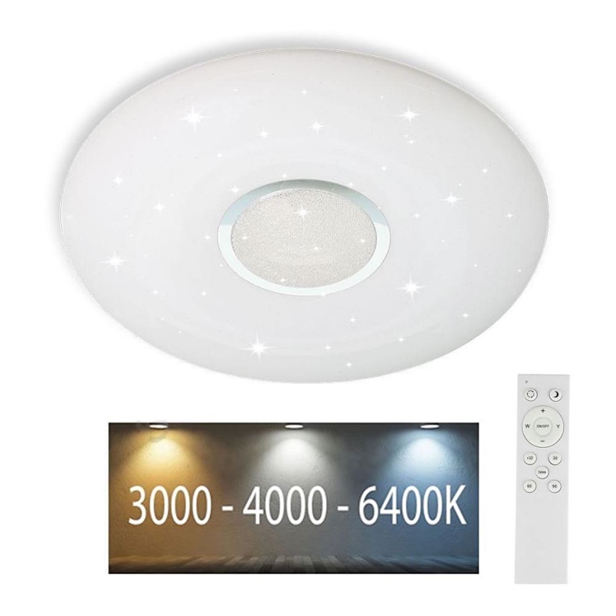 Plafonnier à intensité variable LED/40W/230V 3000K/4000K/6500K d. 49 cm + Télécommande