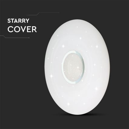 Plafonnier à intensité variable LED/40W/230V 3000K/4000K/6500K d. 49 cm + Télécommande