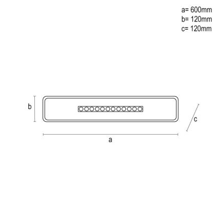 Plafonnier à intensité variable LED/42W/230V 3000-6500K blanc + télécommande