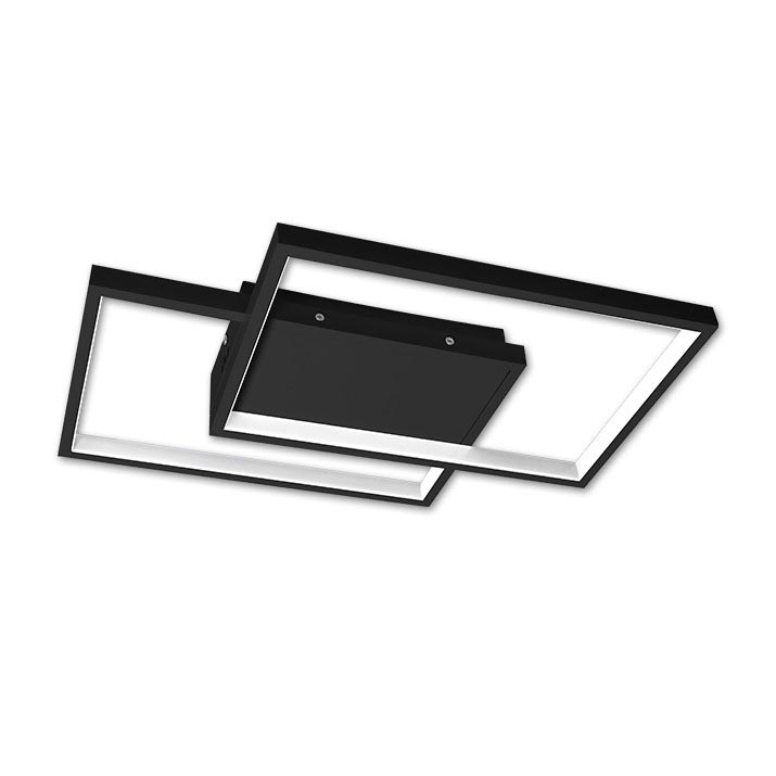 Plafonnier à intensité variable LED/45W/230V 3000-6500K noir + télécommande